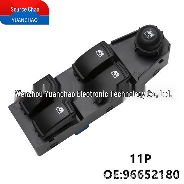 

Chevrolet Lova Lechi Power Window Switch 96652180 - Window Control Button 11-Pin Electric