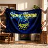 Tampa Bay Rays (20) Personalized Name Blanket Soft Cozy Gift for Sofa Bed Couch Home Decoration