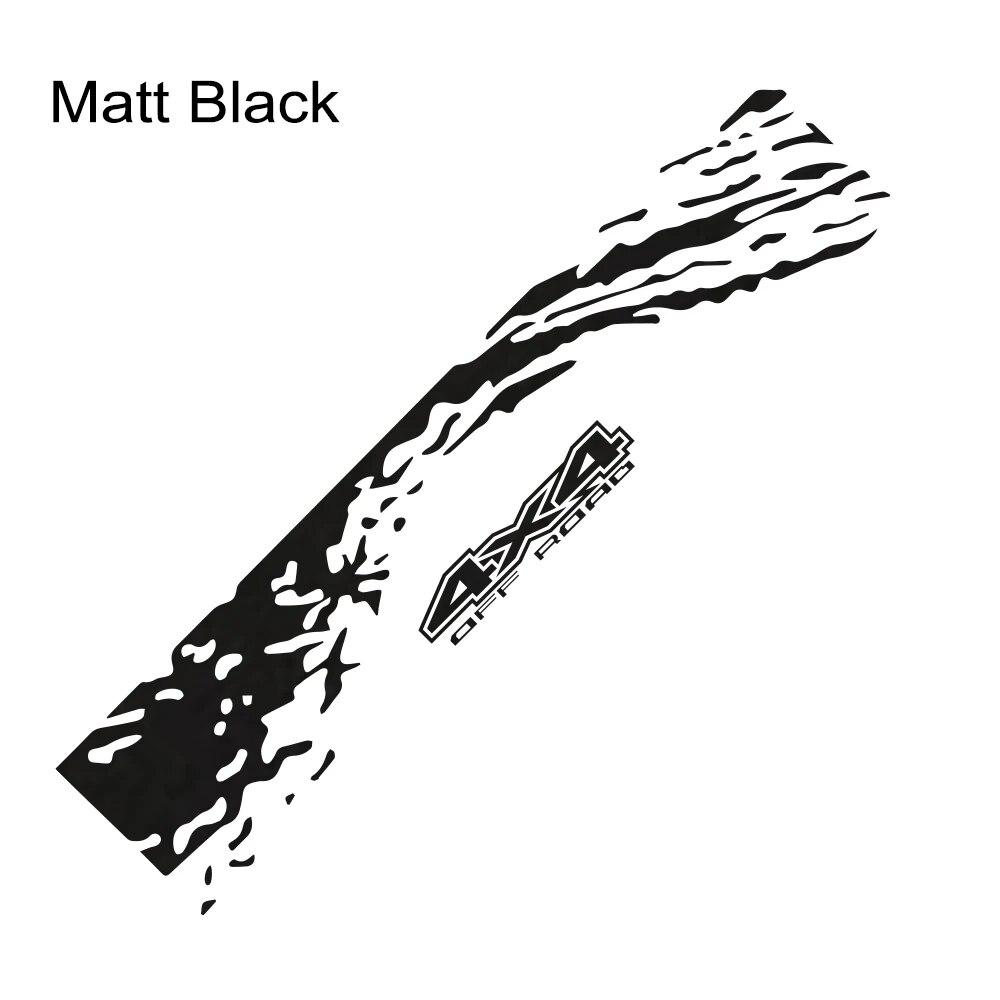 

Автомобильные наклейки, декоративные наклейки на заднюю дверь, наклейки для Ford Isuzu Chevrolet VW 4X4, внедорожная виниловая пленка, чехол, универсальные автомобильные аксессуары Matt Black