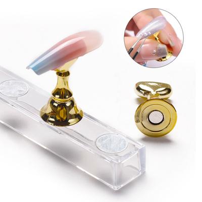 Yousheng 2 pezzi espositore per unghie in acrilico fai da te supporto per strass per unghie magnetico supporto per esercitazioni strumento per manicure con punta per unghie finte