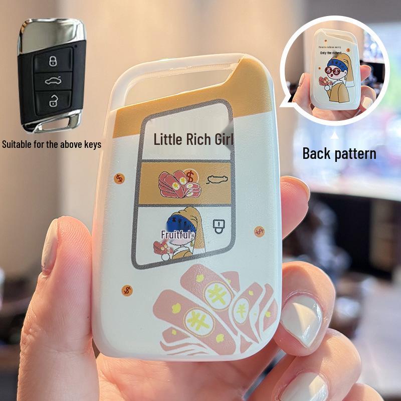 

Volkswagen Passat Key Cover, Beetle Shell, Stylish Lavida, Decorative Chain, Bora Legend