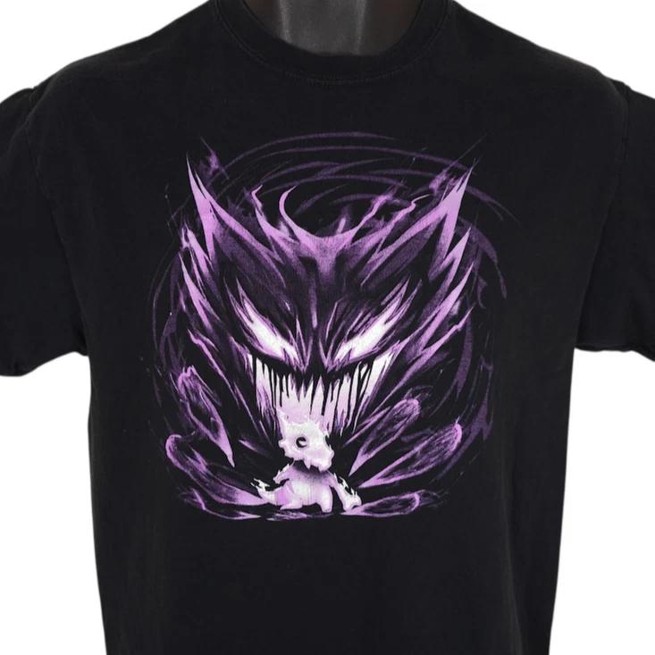 Pokemon T Shirt Mens Size Medium Black Cubone Karakara Haunter Ghost 2XL