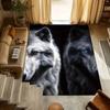 1pc Wolf Eyes Themed Rug for Home Decor, Non-slip Office Carpet, Chair Mat, Outdoor Mat, Christmas and Halloween Gifts-0731078