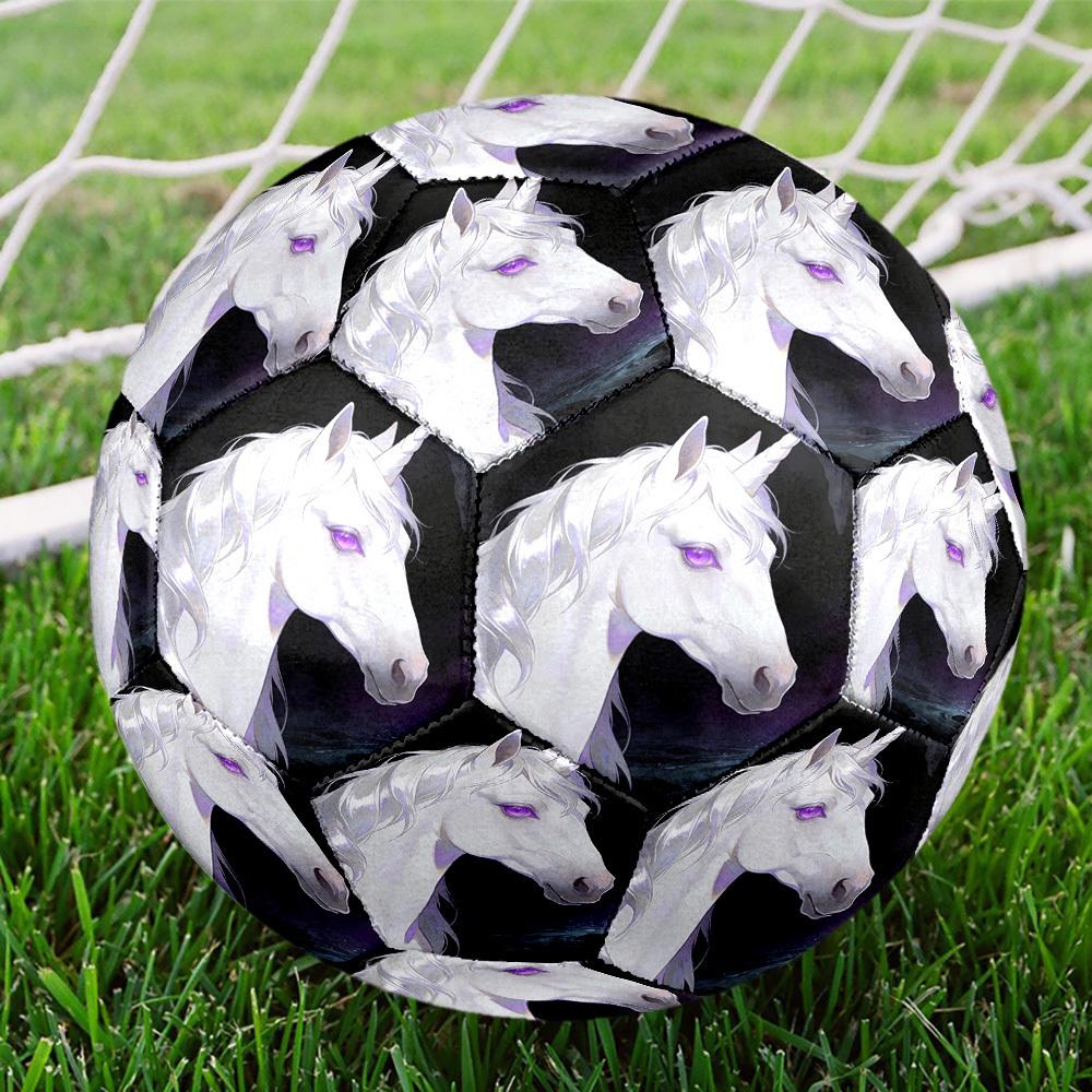 1pc Unicorn Dreamscape Theme Soccer Ball Football, Size 5, Lightweight PVC, Outdoor Training Soccer Ball,Gift c655