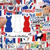 10/50Pcs Cartoon French Stickers Aesthetic Graffiti Stickers for DIY Luggage Laptop Skateboard Bicycle Stickers