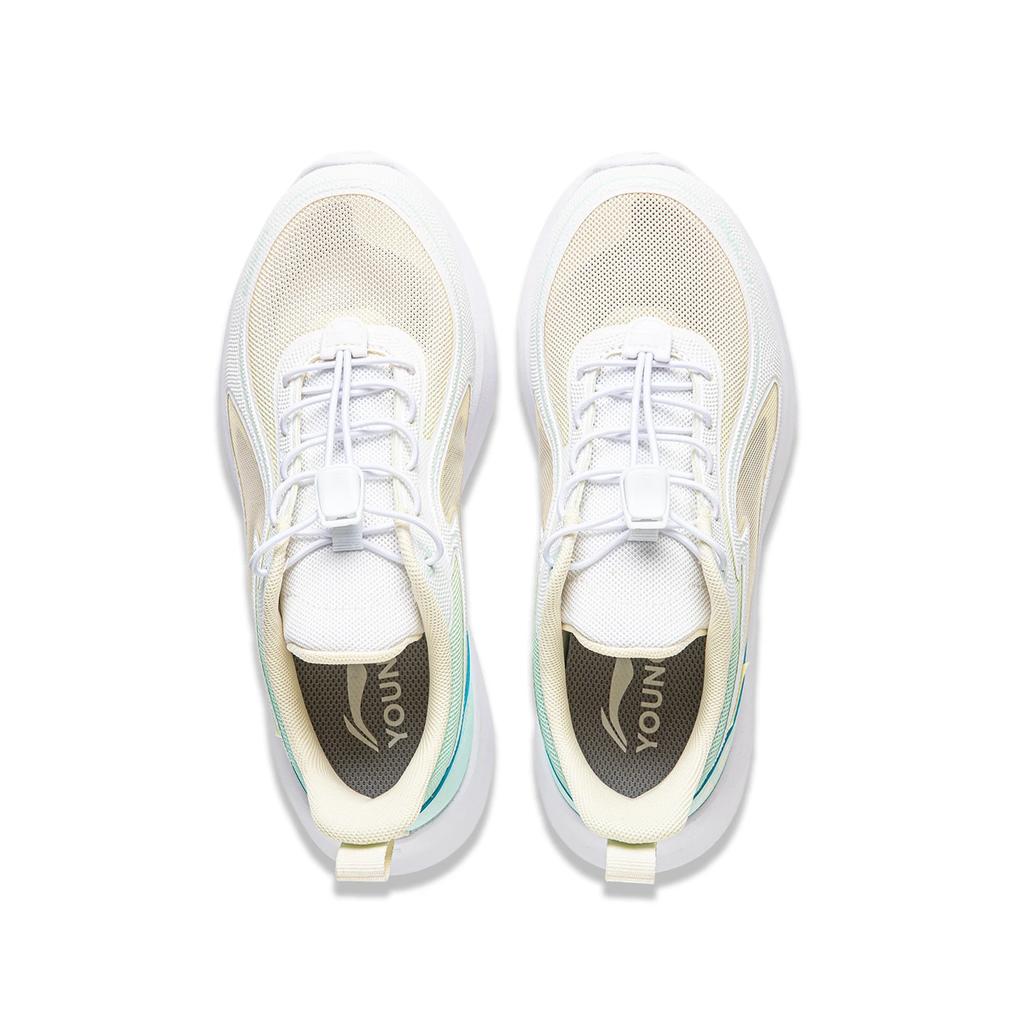 Li Ning Kids Sports Lifestyle Series Dragonfly 4 Synthetic Leather Fabric Cloud Comfortable Versatile Low-Top Casual Shoes Men sneaker YKCU056-6