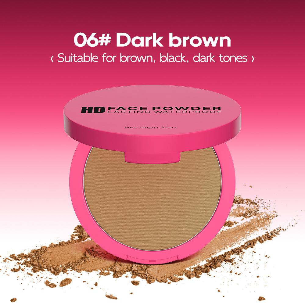 Natural Matte Pressed Powder Oil Control Brighten Whitening Face Base Foundation Compact Concealer Makeup Cosmetics