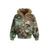 Men's High Street Camouflage Hooded Fur Collar Jacket