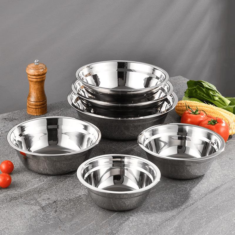 Zhishi Stainless Steel Round Soup Bowl