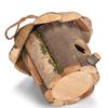 Gorgeous Rustic Wooden Birdhouse Perfect Fit for Outdoor Spaces 16x16cm