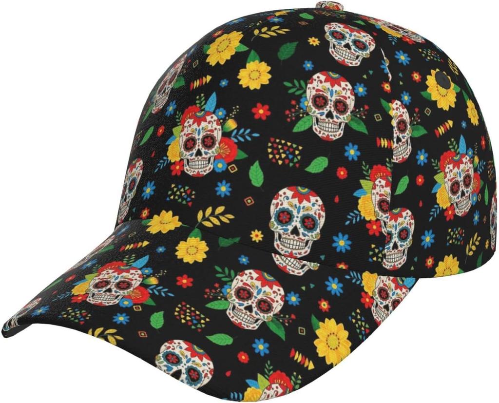 Watercolor Cherry Blossom Branch Pattern Baseball Cap Women's Men's Athletic Fitted Cap Outdoor Baseball Hat Sports Sun Cap