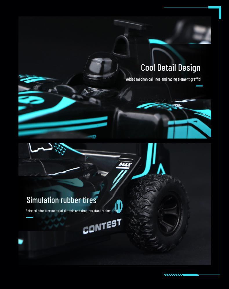 F1 High-Speed Drift Remote Control Car for Kids with Lights & Spray - Four-Wheel Drive