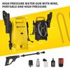 5000W Elektrický vysokotlaký čistič 350Bar/5000PSI Power Jet Wash Terasa Auto s průtokem 5 l/min Elektrický tlakový čistič
