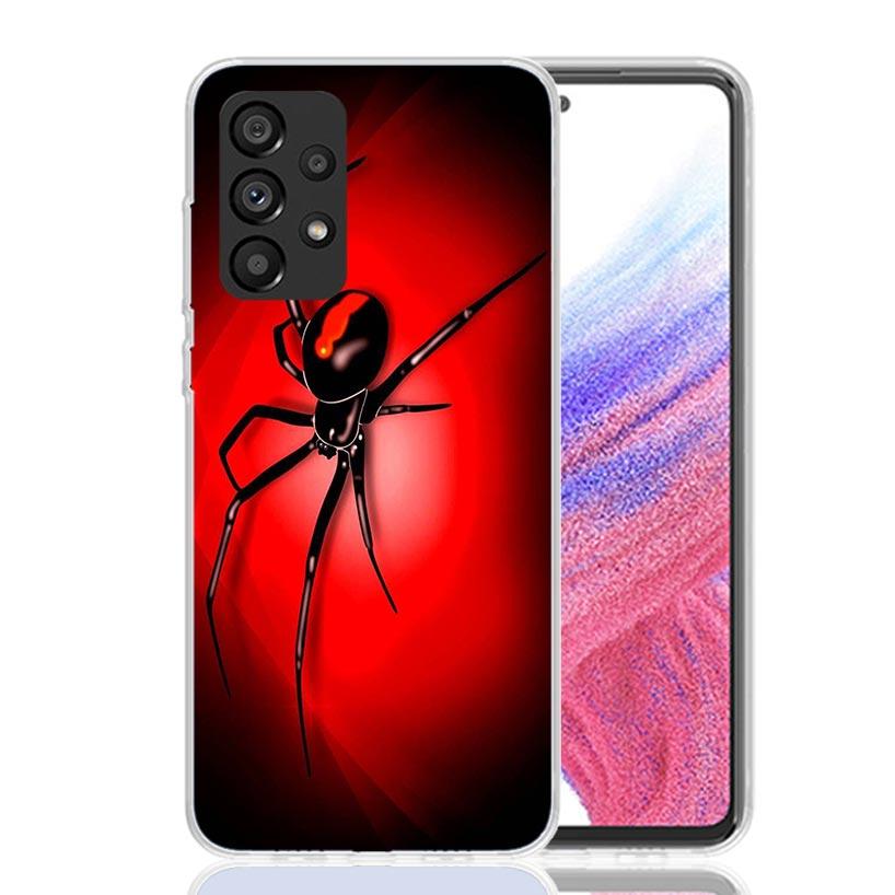 Black Widow Spider Insect Phone Case for Samsung Galaxy A17 A16 A15 A14 A13 A57 A56 A55 A54 A53 A37 A36 A35 A34 A33 A26 A25 A24