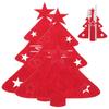 4pcs Christmas Tree Cutlery Holder Knife Fork Covers Table Decor Tableware Holder Bag Ornament New Year Party Dinner