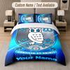Custom Bedding Set Sheffield Wednesday FC Pattern, Print Name Text 1 Duvet Cover Plus 2 Pillowcases Home Textile