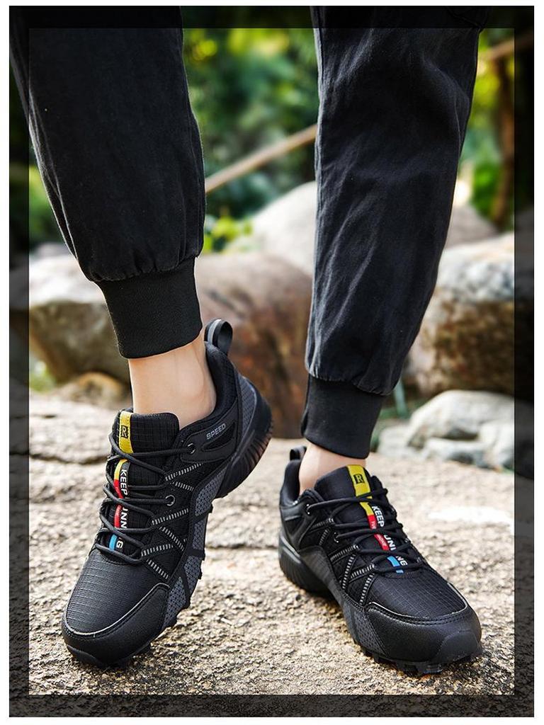 2025 Leichte atmungsaktive Mesh-Sportschuhe für Herren, rutschfest, für Outdoor, Freizeit, Wandern