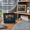 Remote Sensor Digital Thermometer Color Display Weather Forecast Clock  Indoor Outdoor