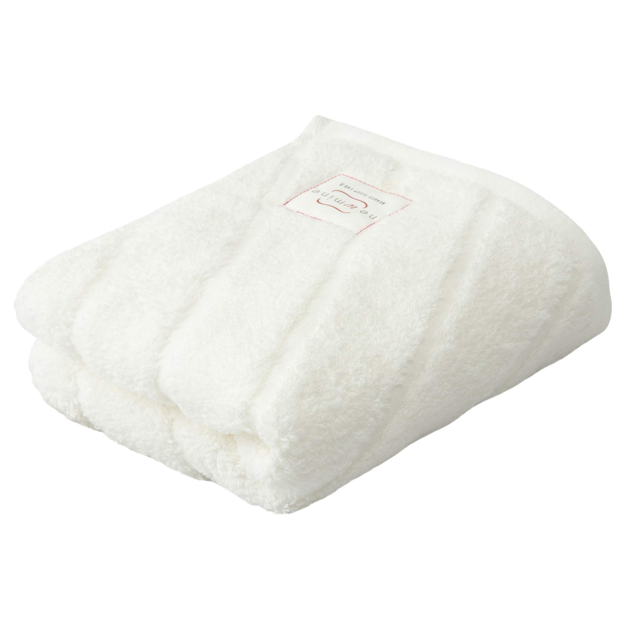 

Nishikawa Newmine Imabari Towel White Long Face Towel for Long Made in Fluffier with Each Newmine TT99270630W Hair, 100% Cotton, Japan, Wash, Long, белый