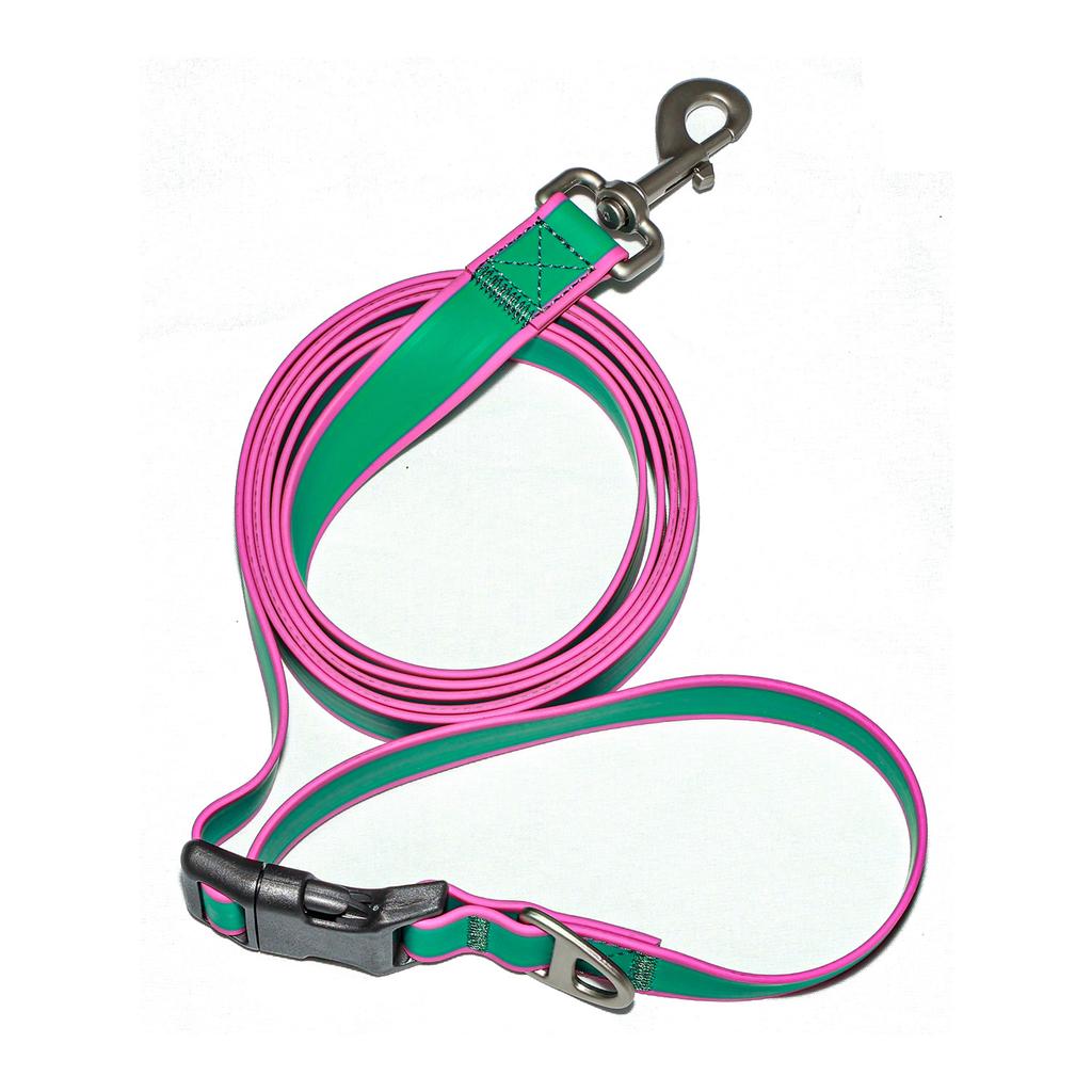 Multifunktionale verstellbare PVC-Hundeleine 2M Wasserdicht Leicht zu reinigen Haustier-Trainingsleine für kleine mittelgroße große Hunde Outdoor-Spaziergänge