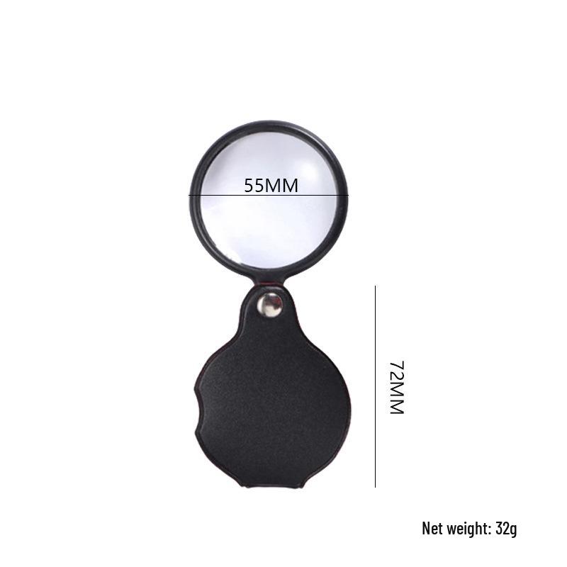 

Chuda 10x 50мм складаний шкіряний кишеньковий футляр для лупи