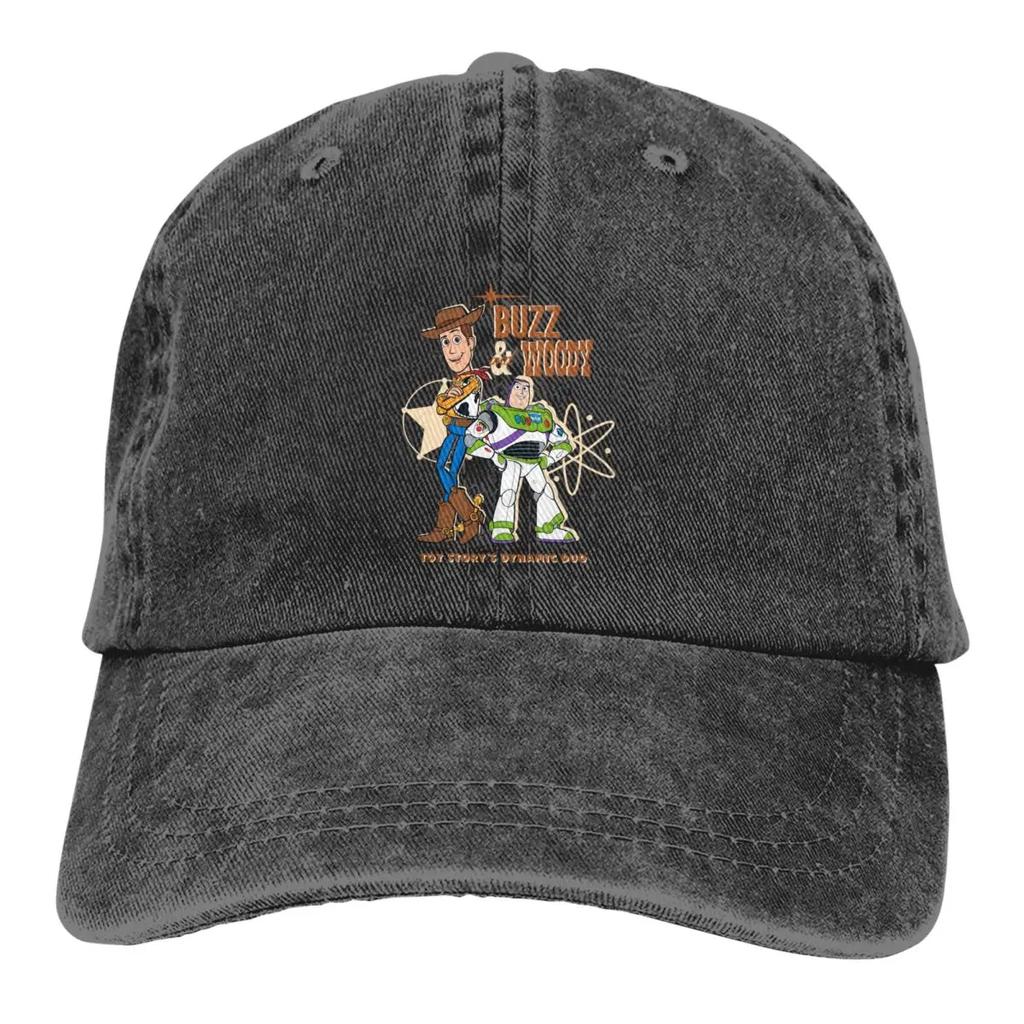 Toy Story Buzz Woody Dynamisches Duo Trucker-Hüte Outfit Vintage Used Washed Kappe Für Unisex Verstellbar