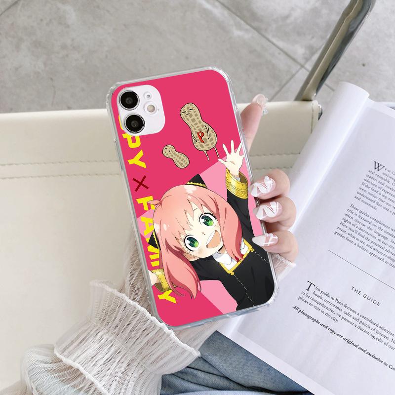 Lovely Cartoon Anime SPY×FAMILY Clear Phone Case For iPhone 14 12 13 Mini 11 Pro 8 7 6 6S Plus X XR XS Max SE 3 2022 2020 Cover
