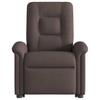 Relax Chair with Rising Function by Dark Brown Fabric