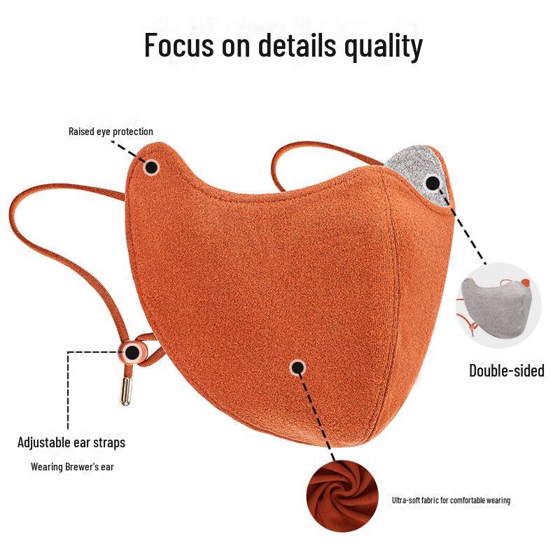 Double-Sided Winter Mask: Windproof, Breathable, Moisture-Locking for Skiing & Cycling