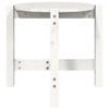  Coffee Table, White, Ø 52.5x45 Cm, Solid Pine Wood