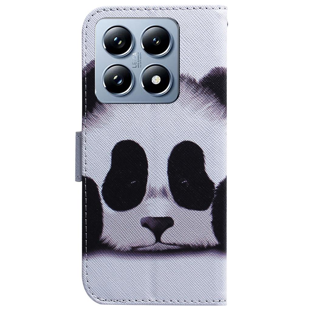 For Xiaomi 14T Pro Wallet Case Pattern Print Leather Phone Cover