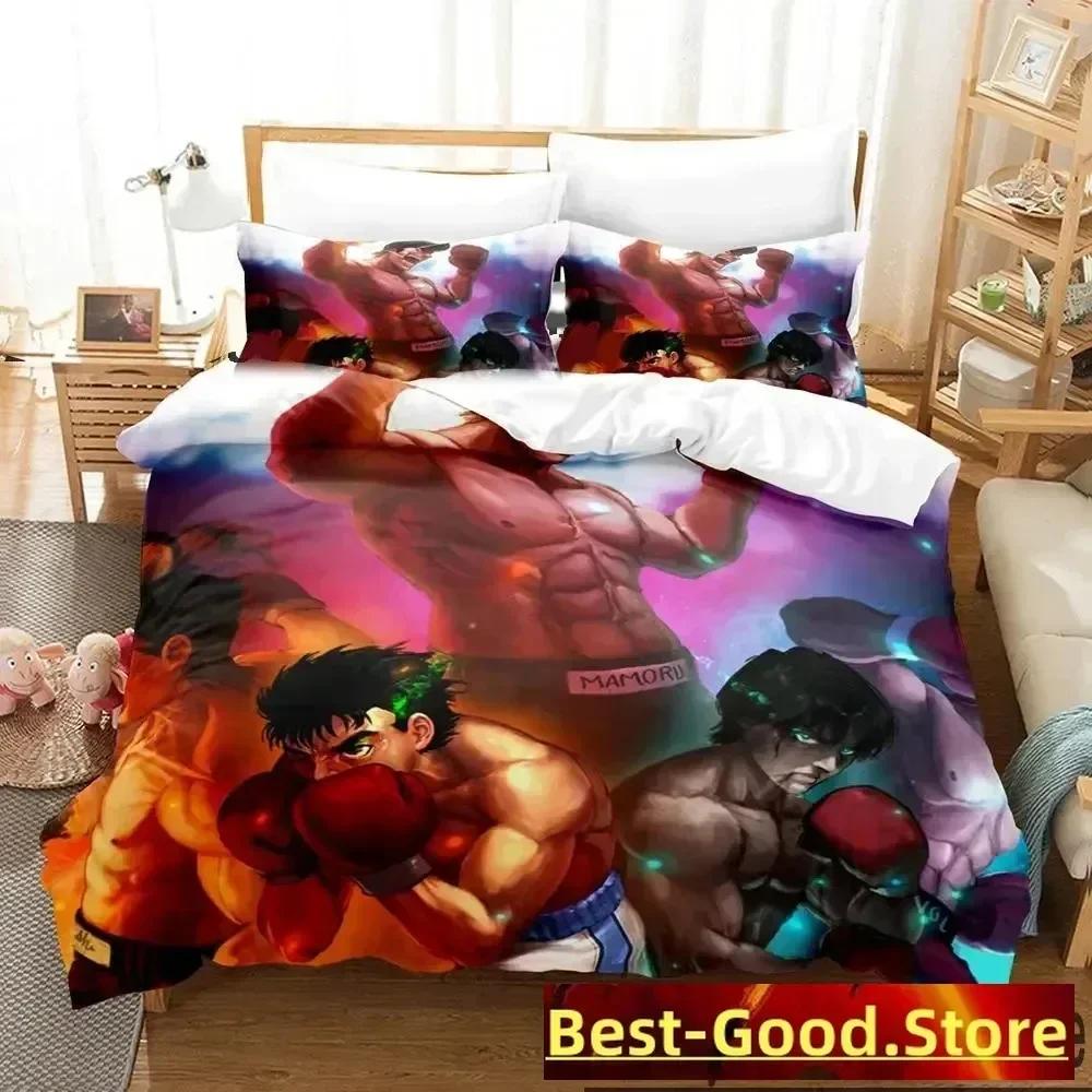 

Fighting Spirit Hajime No Ippo Anime Bedding Set Duvet Cover Sheet Printed Pillowcase Bed Full Queen King Size Comforter Bedroom 70x133cm 2pcs