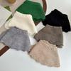 Solid Color Knitting Detachable Collar Laced up False Collar Decoration Shirt Shawl Wrap