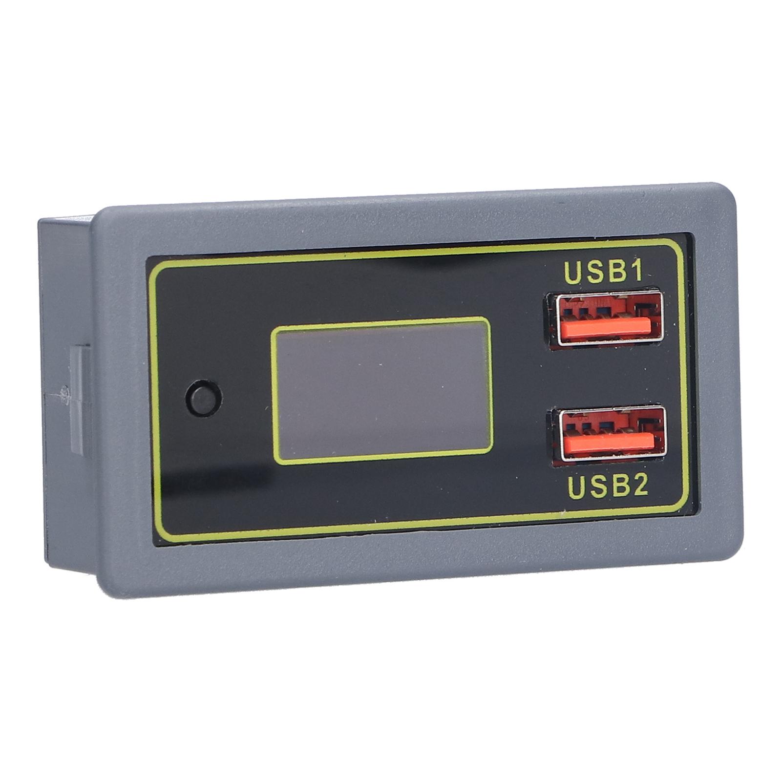 

Volt Meter Dual USB Fast Charger 7Segment Display Car Voltage Gauge for Battery Charging