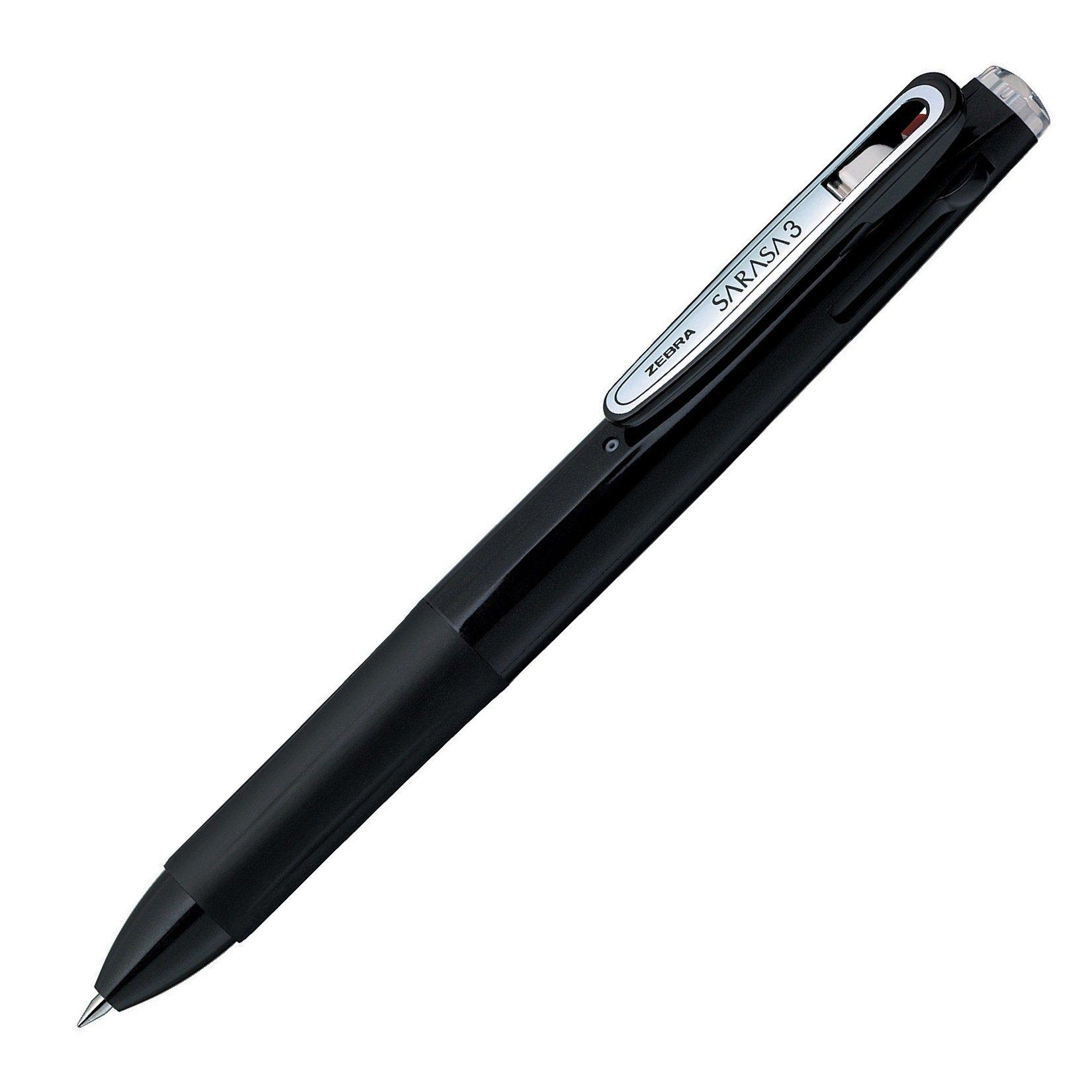 

Zebra ballpoint pen Sarasa 3B dark black 10 pieces 3-color 0.5 B-J3J2-DBK