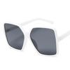 Gafas de sol cuadradas negras de gran tamaño para mujer, gafas de sol coloridas con montura grande, gafas de espejo para mujer, gafas unisex con degradado, gafas de sol estilo hip hop