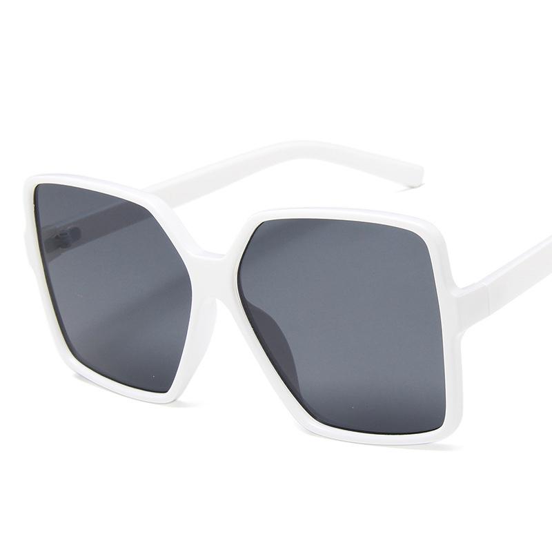 Gafas de sol cuadradas negras de gran tamaño para mujer, gafas de sol coloridas con montura grande, gafas de espejo para mujer, gafas unisex con degradado, gafas de sol estilo hip hop