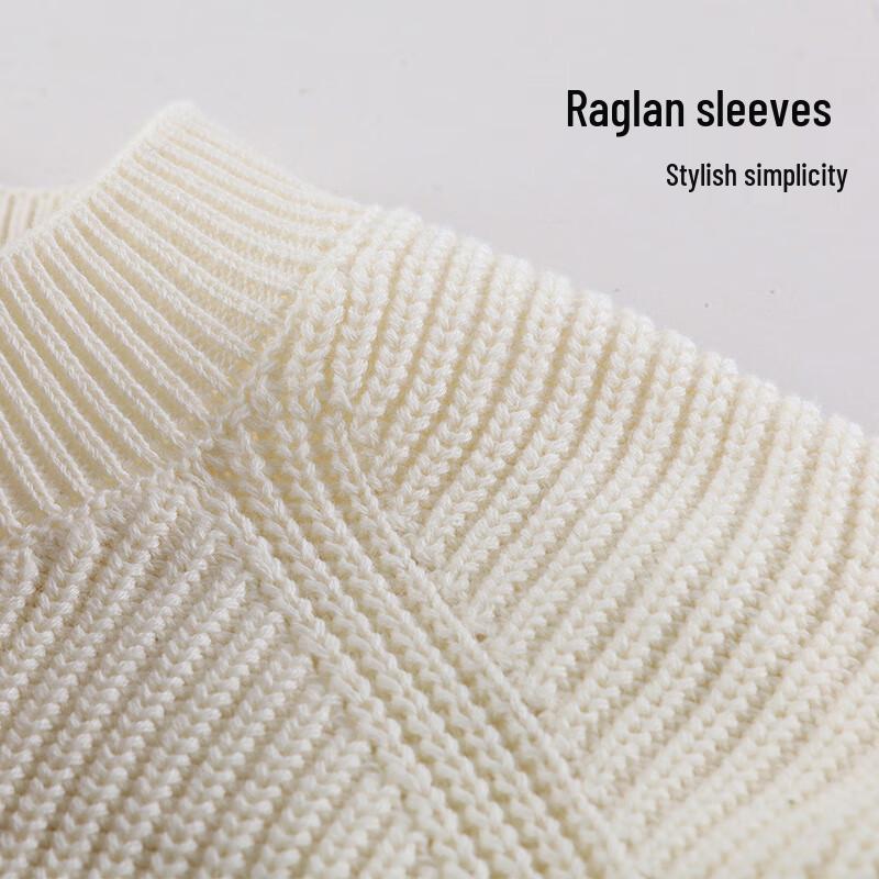 Men's 100% Cotton Heavy Knit Crew Neck Sweater