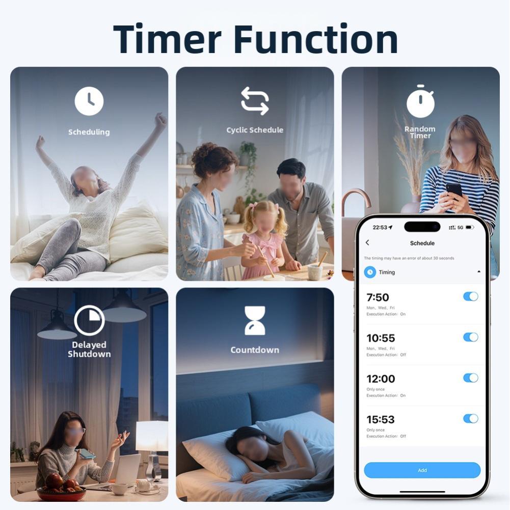 For SmartLife WiFi Light Switch with Mobile App Control Voice Activation and Remote Access for Convenient Lighting