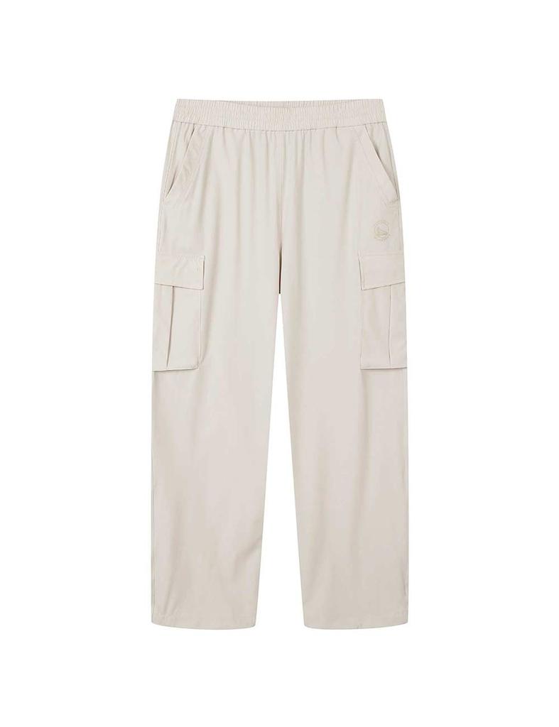 Enbiei Stretch Cargo Long Woven Pants Beige