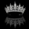 Bride Crown Big Rhinestone Pearl Queen Headdress Bridesmaid Head -Mounted Wedding Accessories Decoration