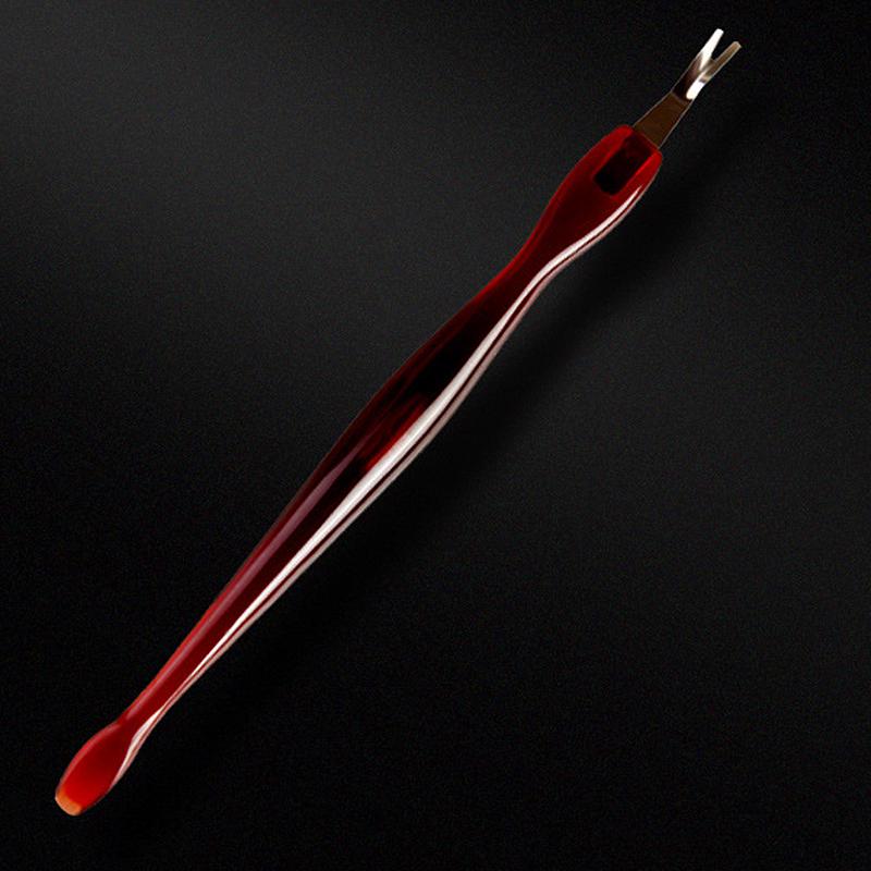 Stainless Steel Manicure Dead Skin Fork Practical Dead Skin Shovel 3 Pieces Exfoliating Exfoliation V-Shaped Pedicure Nail Trimming Jewelry Accessory