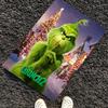 Tapis imprimé Grinch, Tapis pour chaise de bureau Salon Chambre à coucher Décoration de cuisine Cadeaux.