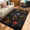 Dark Fantasy Creatures Pattern Rug Floor Mat for Living Room or Bedroom Soft and Comfortable Carpet a Gift for Birthday and Holiday.