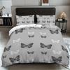 3pcs Butterfly Pattern Bedding Set, 1 Quilt Cover+2 Pillowcase, Soft and Fashionable Home Decoration for Girls and Women Bedroom