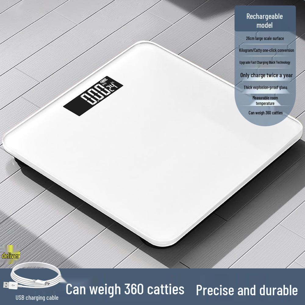 

Smart Bluetooth Rechargeable Body Fat Weighing Scale 26*26cm