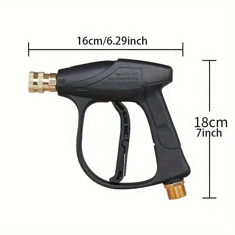 1 Set High Pressure Car Wash Device Aluminum Core Fan Shaped Quick Connector Nozzles Five Color for Car Wash Accessories