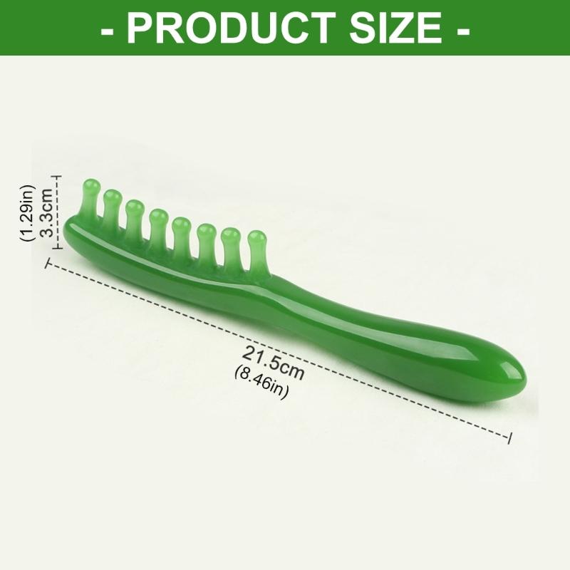 Portable Scalp Massage Comb Relieves Tension In Head Shoulders Wax Resin Headache Relief Brush
