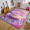 Pearlescent Seashell Fantasy Patterned Carpet, Non Slip Mat Suitable for Living Room and Bedroom Sofas
