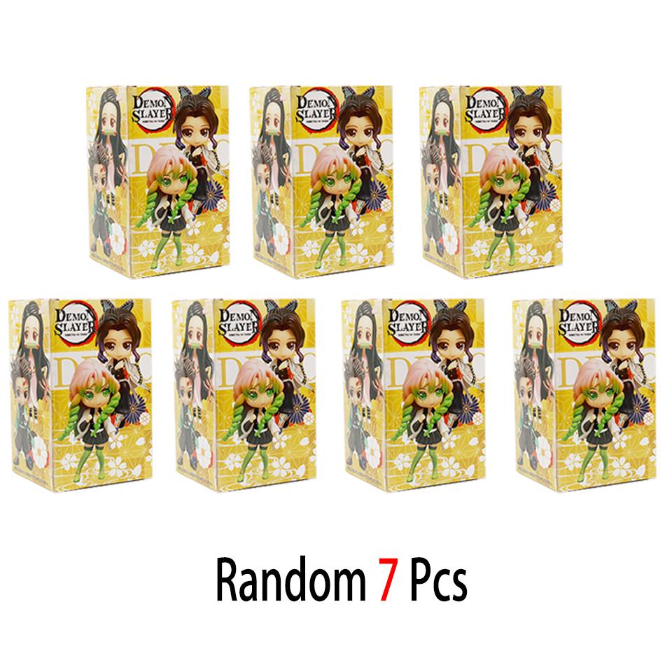 2026 NEW  Demon Slayer Blind Box Anime cartoon 6Pcs 8Pcs 12Pcs 20Pcs Sets Kimetsu No Yaiba PVC Dolls Desktop Decora